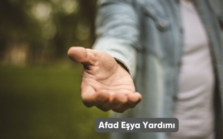 Afad Eşya Yardımı